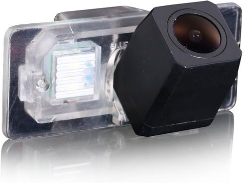 Car Reversing Backup Camera, License Plate Cover Replacement with Rear View Reverse Night Vision and Color Waterproof Function for B M W E82 / E46 E90 E91 / E39 E53 (Clip 59mm) in Saudi Arabia