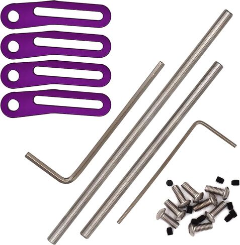 Hard Metal RC Bumper Kit, Adjustable 1/10 RC Crawler Car Bumper, RC Front Bumper with RC Rear Bumper for SCX10, TRX4, TRX6, Enduro, Gen7 Gen8 in Saudi Arabia