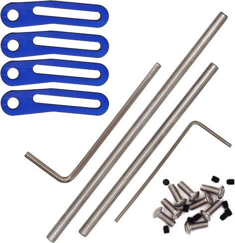 Hard Metal RC Bumper Kit, Adjustable 1/10 RC Crawler Car Bumper, RC Front Bumper with RC Rear Bumper for SCX10, TRX4, TRX6, Enduro, Gen7 Gen8 in Saudi Arabia