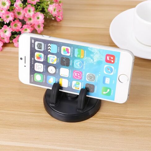 Hemobllo 2pcs 360 Car Mount Cell Phone Car Holder Mount Dash Phone Holder Car Mount for Phone Cell Phone Kickstand Silicone Phone Holder Base Mobile Phone Holder Bracket to Rotate Desktop in Saudi Arabia
