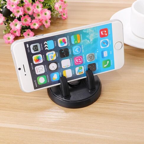 Hemobllo 2pcs 360 Car Mount Cell Phone Car Holder Mount Dash Phone Holder Car Mount for Phone Cell Phone Kickstand Silicone Phone Holder Base Mobile Phone Holder Bracket to Rotate Desktop in Saudi Arabia