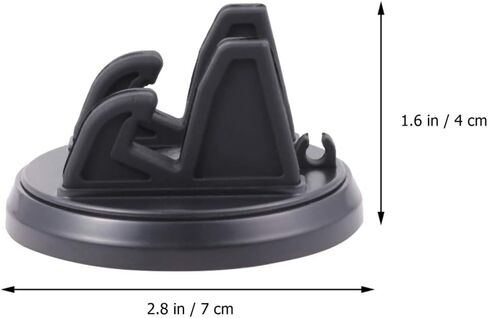 Hemobllo 2pcs 360 Car Mount Cell Phone Car Holder Mount Dash Phone Holder Car Mount for Phone Cell Phone Kickstand Silicone Phone Holder Base Mobile Phone Holder Bracket to Rotate Desktop in Saudi Arabia