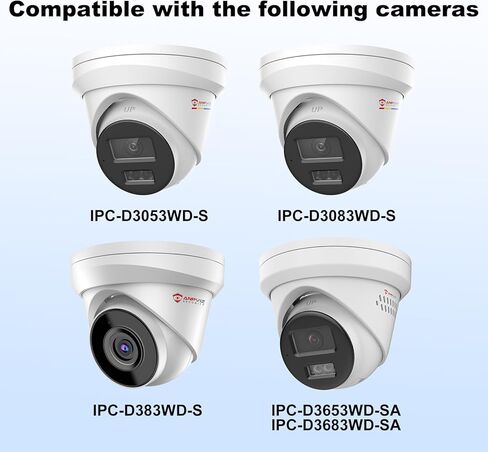 Anpviz حامل صندوق وصلات السقف DS-1280ZJ-DM8، تصميم معدني كامل، كاميرات IP PoE المتوافقة، سلسلة U IPC-D350/363/383/351/381، سلسلة H IPC-D3053/3083/3653/3683/383 in Kuwait