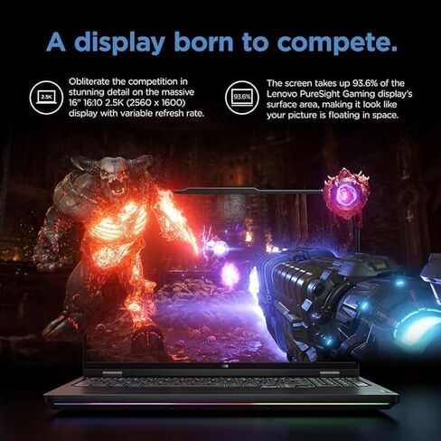 Lenovo Legion Pro 5i(2024) Gaming Laptop - 16" WQXGA 165Hz Display, Intel 24-Core i9-14900HX, NVIDIA GeForce RTX 4060, 32GB DDR5, 1TB SSD, Backlit Keyboard, Windows 11 Pro & Lifetime Microsoft Office in Saudi Arabia