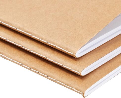 Paper Junkie 48 Pack Kraft Paper Notebooks Bulk, H5 Lined Journals for Writing, Students, Office, Travelers (80 Pages) in Kuwait