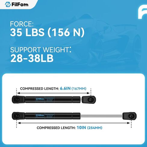 SX200P15 20in Gas Prop Spring Strut 15Lb/67N Lift Supports Gas Shocks for RV Bed Truck Tonneau Cover Camper Shell Floor Hatch Door Shed Window, Set of 2 by FiLFom in Kuwait