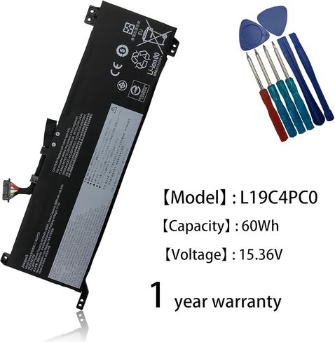 L19C4PC0 Laptop Battery Replacement for Lenovo Legion 5P-15IMH05 Legion 5-15IMH05 5-15ARH05 Series 5B10W86196 L19M4PC0 5B10W86195 L19M4PC1 5B10W86192 L19C4PC1 5B10W86194 15.36V 60Wh 4010mAh in Kuwait