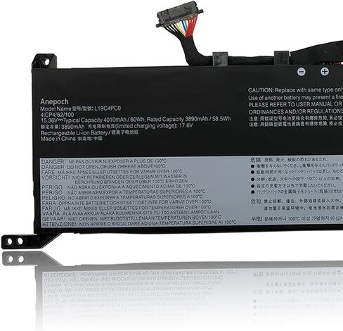 L19C4PC0 Laptop Battery Replacement for Lenovo Legion 5P-15IMH05 Legion 5-15IMH05 5-15ARH05 Series 5B10W86196 L19M4PC0 5B10W86195 L19M4PC1 5B10W86192 L19C4PC1 5B10W86194 15.36V 60Wh 4010mAh in Kuwait