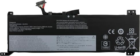 L19C4PC0 Laptop Battery Replacement for Lenovo Legion 5P-15IMH05 Legion 5-15IMH05 5-15ARH05 Series 5B10W86196 L19M4PC0 5B10W86195 L19M4PC1 5B10W86192 L19C4PC1 5B10W86194 15.36V 60Wh 4010mAh in Kuwait