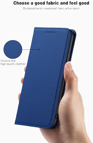 Flip Leather Wallet Case Compatible with iPhone 13 Pro Max, Built-in Wallet, Card Holder, Magnetic Stand Function (Brown) in Saudi Arabia