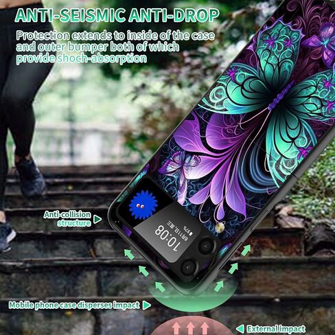 Galaxy Z Flip 4 Case,Rossy for Samsung Z Flip 4 5G Case,Ultra Thin Slim Hard PC Shookproof Folding Stylish Girly Anti-Scratch Protection Phone Case for Samsung Z Flip 4 5G (2022),Retro Audio Cassette in Kuwait