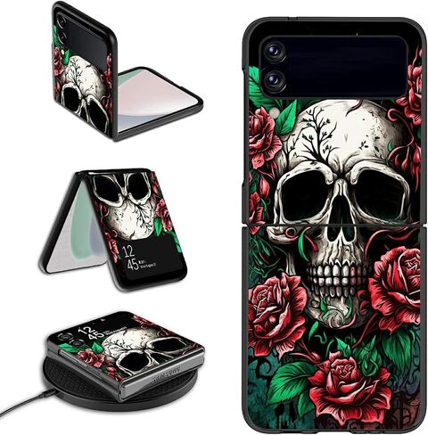Galaxy Z Flip 4 Case,Rossy for Samsung Z Flip 4 5G Case,Ultra Thin Slim Hard PC Shookproof Folding Stylish Girly Anti-Scratch Protection Phone Case for Samsung Z Flip 4 5G (2022),Retro Audio Cassette in Kuwait