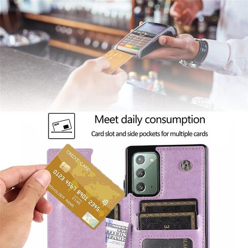 تصميم لهاتف Samsung Galaxy Note 20 5G حافظة هاتف مع واقي شاشة من الزجاج المقوى وفتحة حامل لبطاقة الائتمان، وحامل جلدي ومسند مغناطيسي وغطاء خلفي واقٍ ذهبي وردي in Kuwait