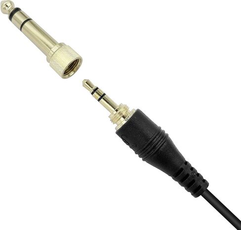 WODASEN IFB Earpiece 3.5mm Anchor Broadcaster in Ear Monitor Used On Stage On Camera Professional Earset w/ 1/4'' Connector for iPhone Android Telex Lecstronics Clear-Com Comrex (Black) in Saudi Arabia