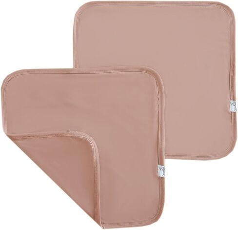 Copper Pearl Baby Security Blanket Set of 2 - Portable Size for Self-Soothing On-The-Go, Ideal Baby Blankets for Boys and Girls, Ultra-Soft, and Gift-Ready Loveys - Pecan in Saudi Arabia