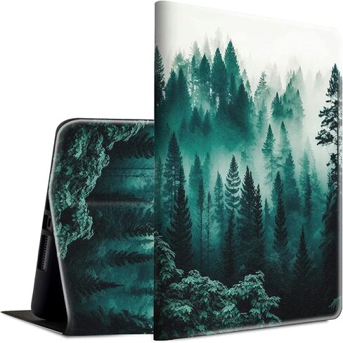 Case for Kindle Fire HD 10 Tablet 10.1" 7th/9th Generation 2017/2019 Release Lightweight Smart Case PU Leather Adjustable Stand Protective Cover with Auto Wake/Sleep - Floral Flowers in Kuwait