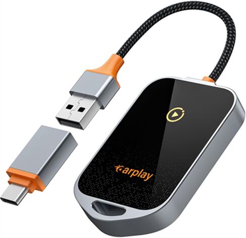 Wireless Carplay Adapter for iPhone，Wired CarPlay Convert Cars Wireless CarPlay Easy Use & Stable Connection for Cars from 2017 &Apple iOS 10+ in Saudi Arabia