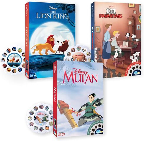 Moonlite Storytime Storytime Reels، مجموعة من 3 قصص، Moana، Lilo and Stitch، The Little Mermaid، قصص رقمية لجهاز العرض، هدايا التعلم المبكر للأطفال الصغار من عمر 12 شهرًا فما فوق in Saudi Arabia