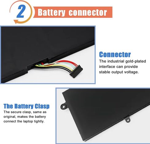 استبدال بطارية الكمبيوتر المحمول ASODI L17M4PB1 لجهاز Lenovo IdeaPad 720S-15IKB 720S Touch-15IKB Series Notebook 5B10P35082 5B10P35083 L17C4PB1 5B10P35084 أسود 15.36 فولت 79 وات في الساعة 5185 مللي أمبير في الساعة 4 خلايا in Saudi Arabia