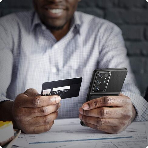 Spigen Slim Armor CS Designed for Galaxy S21 Ultra Case (2021) - Black in Saudi Arabia