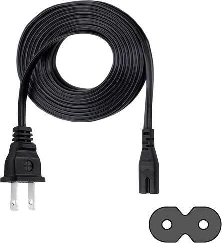 استبدال سلك الطاقة لشاشة استوديو Presonus Eris E3.5، E4.5 شاشة الاستوديو النشطة 8ft 2 Prong AC IEC C7 كابل سلك الطاقة in Saudi Arabia