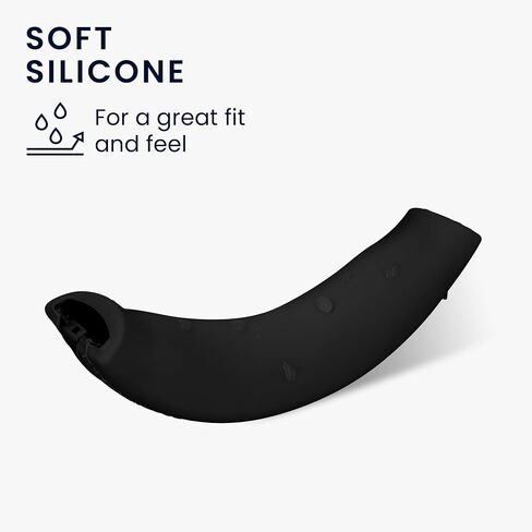 kwmobile Silicone Headband and Ear Pads Cover Set Compatible with Sony WH-1000XM4 / WH-1000XM3 - Covers - Black in Saudi Arabia