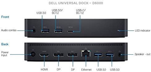 قاعدة إرساء Dell Universal Dock (D6000) بدقة 4K + حزمة أدوات البدء in Kuwait