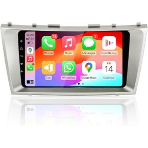 Android Car Radio Screen for Toyota Camry 2006-2011, 9" 1280x720 8 core 4+64G Car Stereo IPS Touch Screen, Support Carplay Android Auto DSP GPS WiFi 4G Bluetooth with a 720P AHD Rear Camera