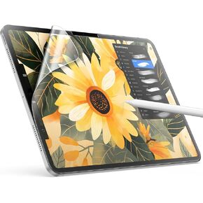 JETech Paper Screen Protector for iPad Pro 11-Inch M4 (2024), Anti-Glare, Matte PET Film for Drawing, 1-Pack