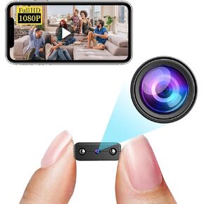 Smallest Wireless Wifi IP Camera,HD1080P Battery Camera with Video Recording Live Feed,Dome Surveillance Camera With Night Vision,Motion Detection,Remote Viewing for Security with iOS Android APP