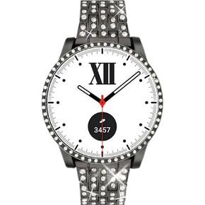 Bling Band Compatible for Samsung Galaxy Watch 5/4 40mm 44mm, 20mm Women Bling Replacement Strap&PC Protective Bumper Face Cover for Galaxy Watch 5/4 (Size Optional)