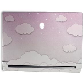 MightySkins Glossy Glitter Skin Compatible with Alienware M15 R7 (2022) Full Wrap Kit - Baby Clouds | Protective, Durable High-Gloss Glitter Finish | Easy to Apply & Change Styles | Made in The USA