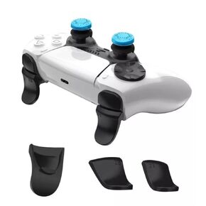 PS5 Controller Button Increase Button 5 in 1 Set PS5 Game Controller Extension Button PS5 Increase Button Cap Controller Button Replacement Black