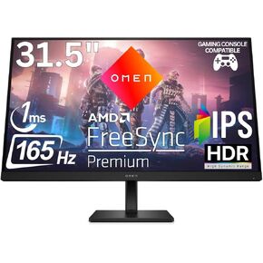 HP OMEN 32q 31.5-inch QHD 165Hz Gaming Monitor Pivot Rotation Height Adjustable AMD Freesync Premium Eyesafe Certified HDR IPS Panel 99% sRGB 95% DCI-P3HDMI Audio DisplayPort, Black (Renewed) in Saudi Arabia