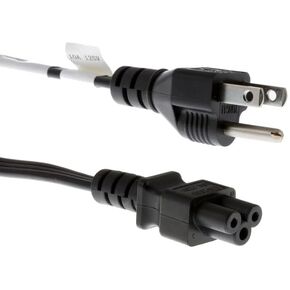 6ft Replacement for Dell Laptop Power Cord, Lenovo Power Cord Replacement, Laptop Power Cord Replacement, C5 Power Cord, 18AWG, 10A/125V, Black, NEMA 5-15P to IEC-60320-C5 3-Prong