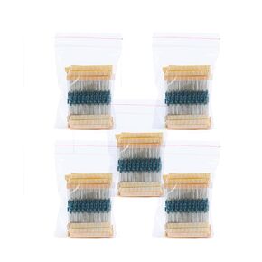 1150Pcs Resistor Kit - 1/4W 1% Precision Metal Film Resistors Assortment for DIY Electronics, 12-180 Ohm Range Variety Pack
