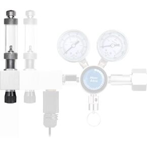 MostAqua Aquarium Dual Stage Co2 Regulator, Pro-Master Series, Co2 System Kit for Aquarium Plants, Integrated Bubble Counter and Adjustable Output Pressure