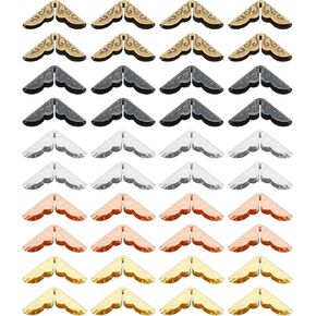 PATIKIL 15mm Metal Book Corners, 150pcs Photo Corners Book Corners Protector Retro Metal Decorative for Crafting Scrapbook Photo Album Book Binding, Multicolor