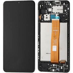 for Samsung Galaxy A12 SM-A125 A125M A125G A125U A125F A125R4 6.5“ LCD Display Touch Screen Digitizer Assembly + Frame Black