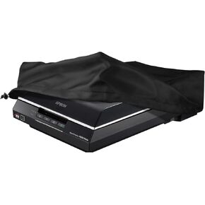 Scanner Dust Cover for Epson Perfection V700 / V750 / V750-M Pro / V800 / V850 Pro / V600 Photo Film Scanner, Water Resistant Scanner Protector Sleeve - 21.4 x 12.4 x 6.1 Inch (Black)