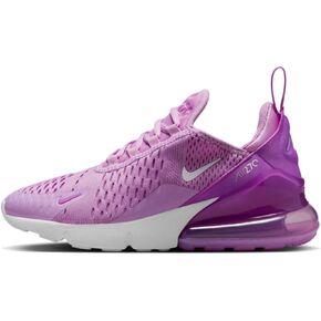 Nike Air Max 270 Big Kids' Shoes (943345-028, Light Smoke Grey/Dark Obsidian/Phantom/Bright Crimson) Size 6.5