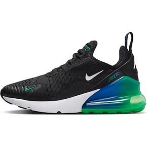 Nike Air Max 270 Big Kids' Shoes (943345-028, Light Smoke Grey/Dark Obsidian/Phantom/Bright Crimson) Size 6.5