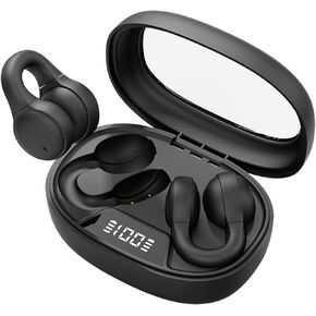 Wireless Ear Clip On Earbuds Open Ear Wireless Ear Clip On Cuff Headphones Bluetooth Bone Conduction Earbuds Earphones Bone Conduction Headphones Open Clip Ear Buds