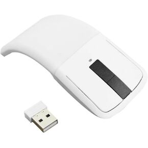 Wokyo Microsoft Wireless Mouse Portable Foldable Optical Mouse Ergonomic Wireless Gaming Mouse with USB Receiver Office Tools Black