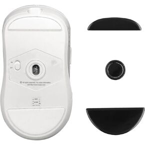 kwmobile Mouse Feet Replacement Compatible with Ajazz AJ199 Computer Mouse Skates Sticker - Black