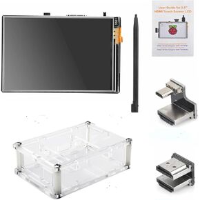 OSOYOO 3.5inch Touch Screen LCD Display HDMI Monitor for RPI with Stylus Pen and Protective Case Support Raspberry Pi 5 4 2GB / 4GB / 8GB 2 3 Model B B+