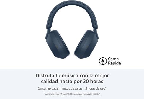 Sony WH-1000XM5 Noise Canceling Wireless Headphones - 30hr Battery Life - Over-Ear Style - Optimized for Alexa and Google Assistant - Built-in mic for Calls - Black in Kuwait