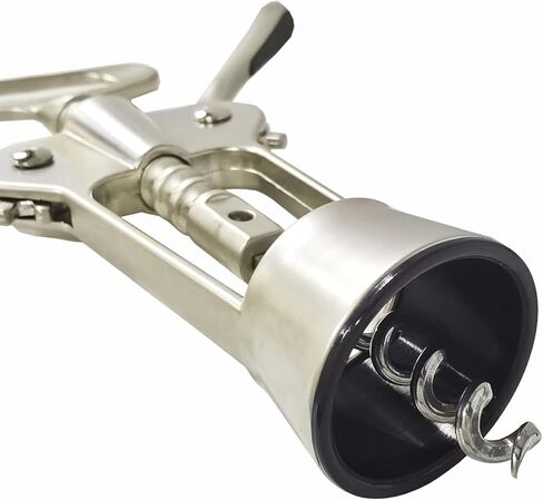 فتاحة زجاجات النبيذ شديدة التحمل - 2 في 1 أذرع جسم من سبائك الزنك من الفولاذ المقاوم للصدأ فتاحة نبيذ حلزونية، مفتاح يدوي متعدد الوظائف للنبيذ والبيرة لحانات المطاعم والمطبخ المنزلي لاستخدام DEHOZO in Kuwait