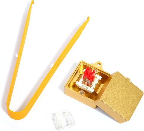 حزمة فتاحة المفاتيح وساحبة التبديل 2 في 1 لمفاتيح Cherry MX Outemu Kailh Box Gateron Panda Akko، متوافقة مع لوحة المفاتيح الميكانيكية القابلة للتبديل بنسبة 99% (فضي + أبيض) in Kuwait