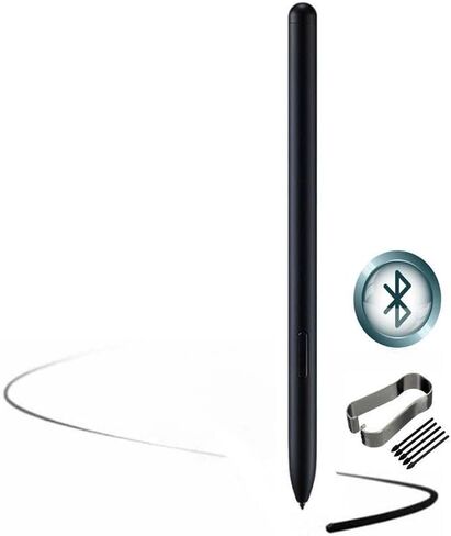 لقلم Galaxy Tab S9 Stylus (مع بلوتوث) بديل لجهاز Samsung Galaxy Tab S9 Ultra/Tab S9 Plus/Tab S9 جميع إصدارات قلم اللمس S Pen (أسود) in Kuwait